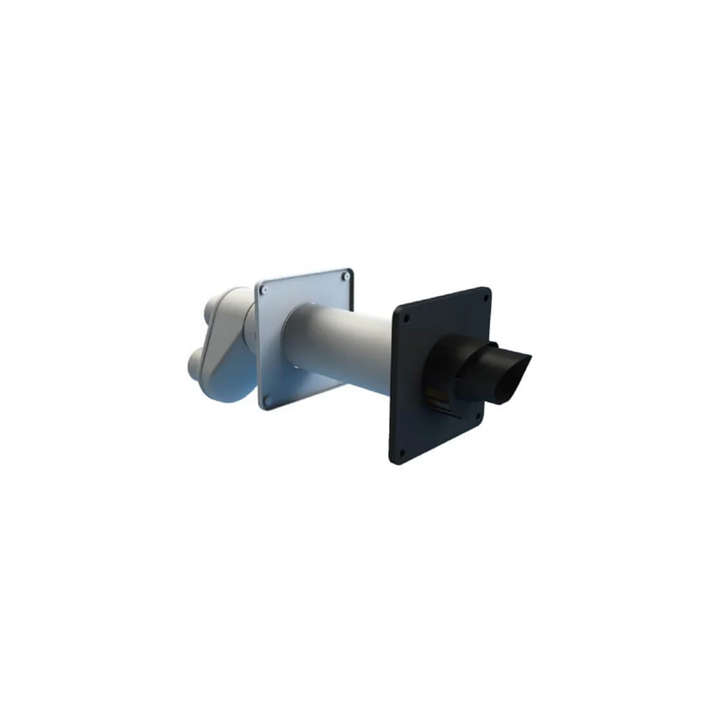 Burgerhout EasySafe PP muurdoorvoer 80/125mm met broekstuk 80/80mm