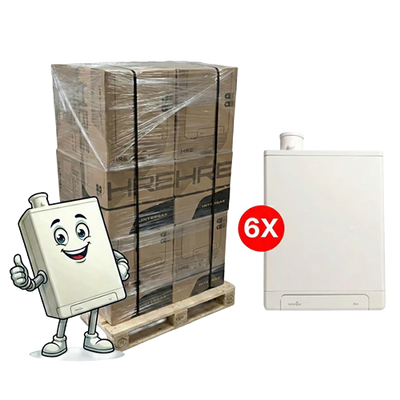 Koop nu 6x de Intergas Kombi Kompakt HRE 36/30 A-Label 7,1 - 26,3 kW CW5 2x80mm 043377 bij CVketel.nl