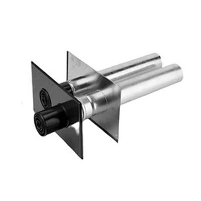 Burgerhout Muurdoorvoer 2-pijps Aluminium 80/80 453881 | CVketel.nl