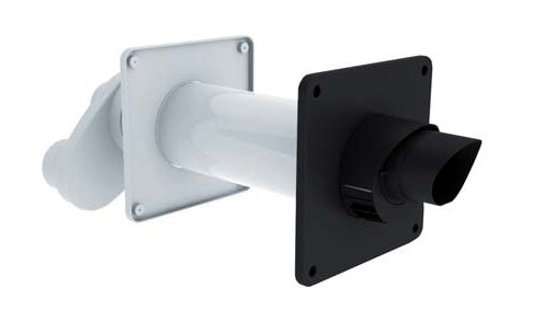 Burgerhout EasySafe PP muurdoorvoer 80/125mm met broekstuk 80/80mm