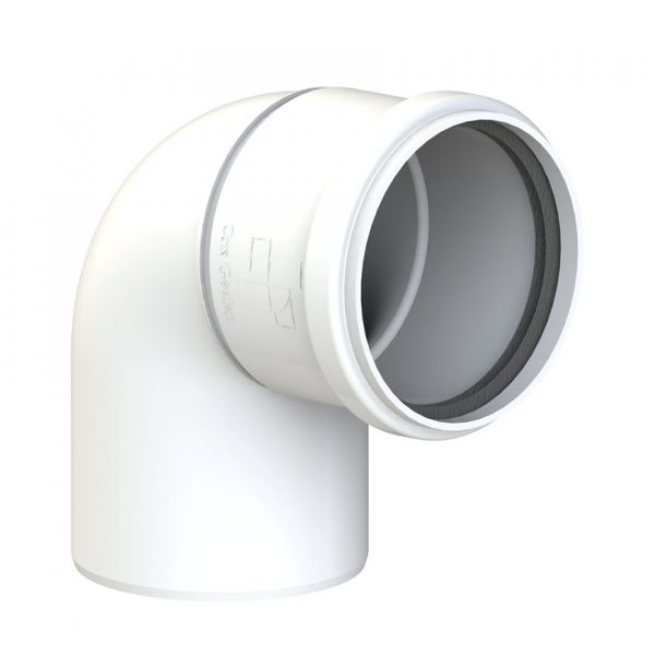 CoxDENS® Rookgasbocht 87° PP 100 mm