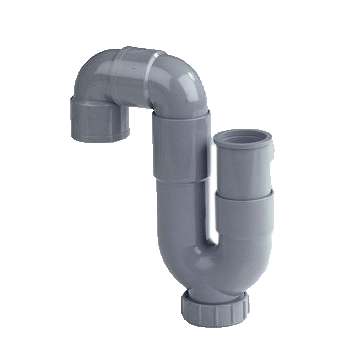 Dyka PVC universele lijmsifon grijs 40 mm 20024170
