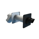 Burgerhout EasySafe PP muurdoorvoer 80/125mm met broekstuk 80/80mm