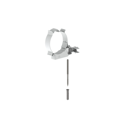 Burgerhout Muurbeugel PP 100mm Wit 400452270  | CVketel.nl