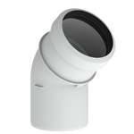 Burgerhout Safe-PP rookgas bocht 80mm 45° 400453990