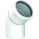 CoxDENS® Rookgasbocht 45° PP 80 mm