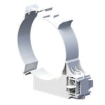 Burgerhout Easysafe muurbeugel PP 100mm wit 400452270