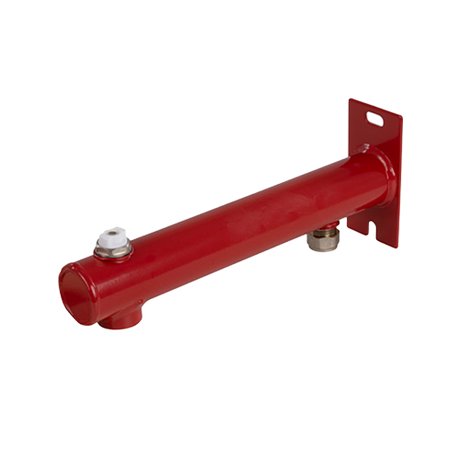 Kleinpakket Expansievatbeugel 3-gats rond rood met puntstuk en ontluchter | CVketel.nl