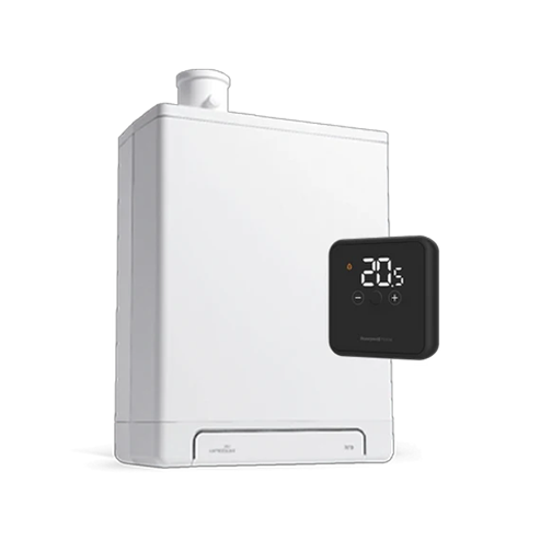 Intergas HRE 24/18 CW3 + Honeywell Home Ruimtethermostaat draadloos Aan/uit DT4R YT42BRFT22 | CVketel.nl