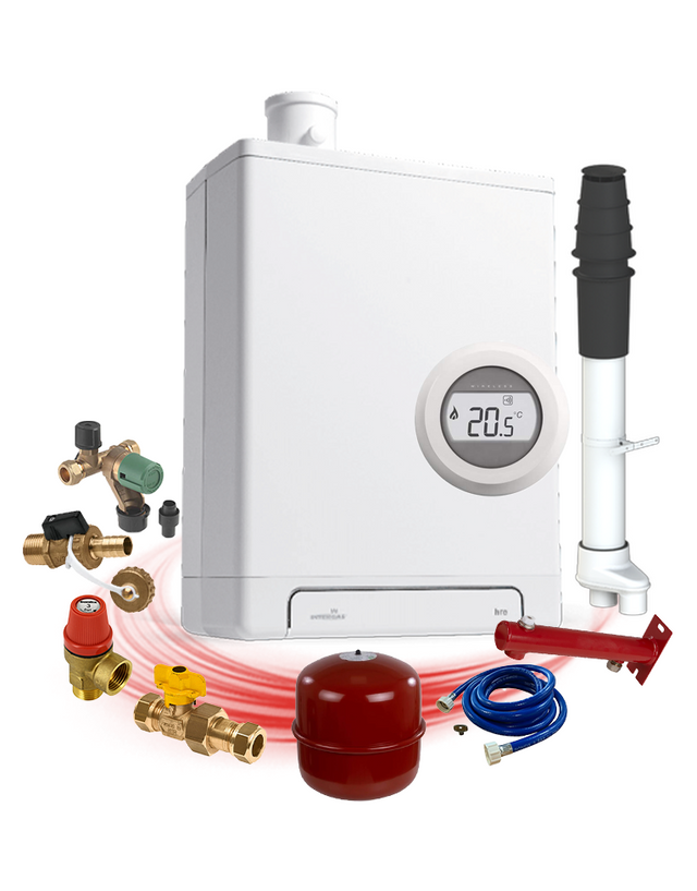 intergas hre 24 18 cw3 + round draadloos + kleinpakket | CVketel.nl