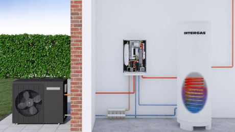 Intergas Xource 7kW ALL-ELECTRIC Warmtepomp zonder boiler 010003  in zijn werking ✔ Gratis verzending NL vanaf €150,- | CVketel.nl