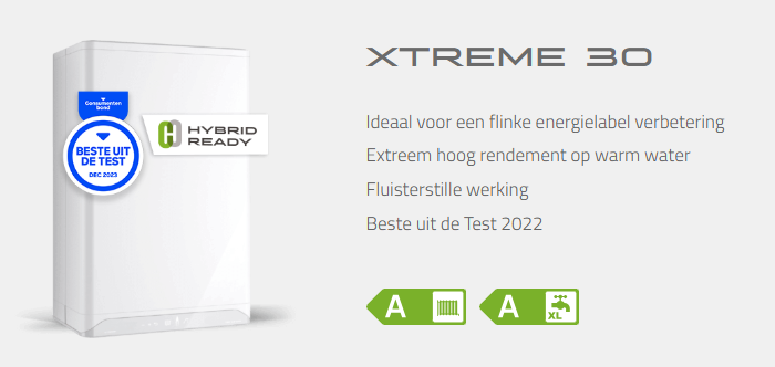 Intergas Xtreme 30 4,0 - 19,0 kW CW4 2x80mm 015024
