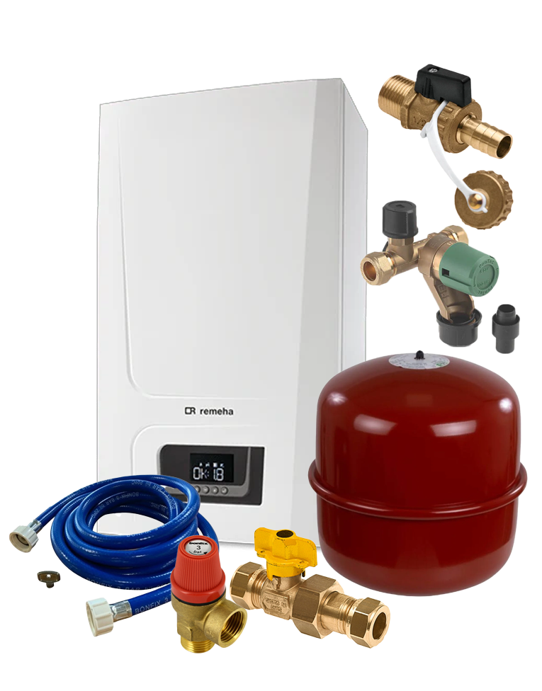 Remeha Tzerra Ace-Matic28c met Aansluitpakket Renovatie | CVketel.nl
