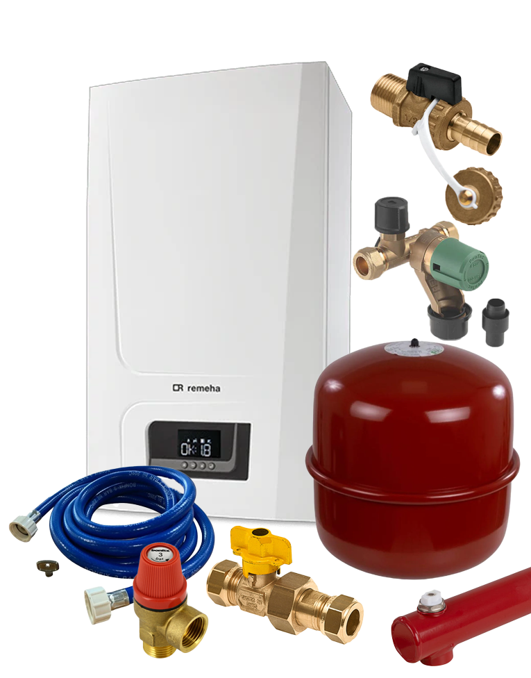 Tzerra Ace-Matic 28c CW4 + Aansluitpakket klein bij CVketel.nl