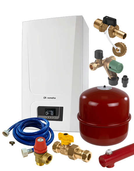 Tzerra Ace-Matic 28c CW4 + Aansluitpakket klein bij CVketel.nl