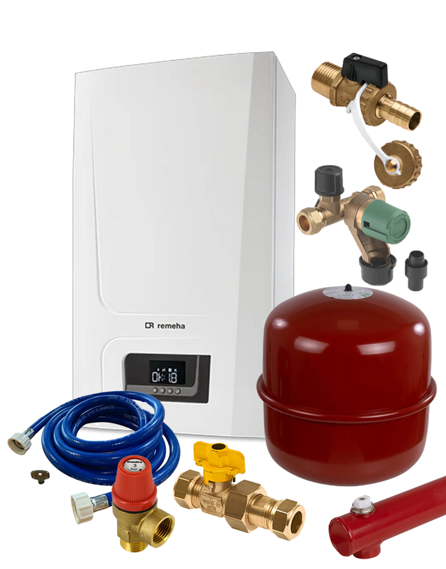 Tzerra Ace-Matic 28c CW4 + Aansluitpakket klein bij CVketel.nl
