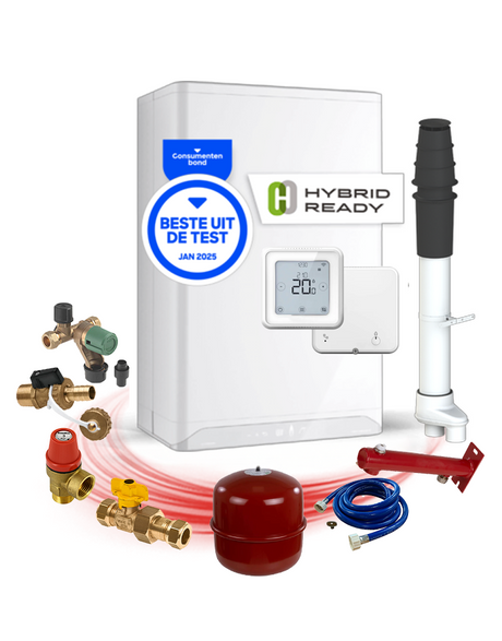 Intergas Xtreme 30 CW4 + Aansluitpakket klein + Dakdoorvooer 80/80 + Honeywell Home Lyric T6 Slimme Wifi thermostaat wit | CVketel.nl